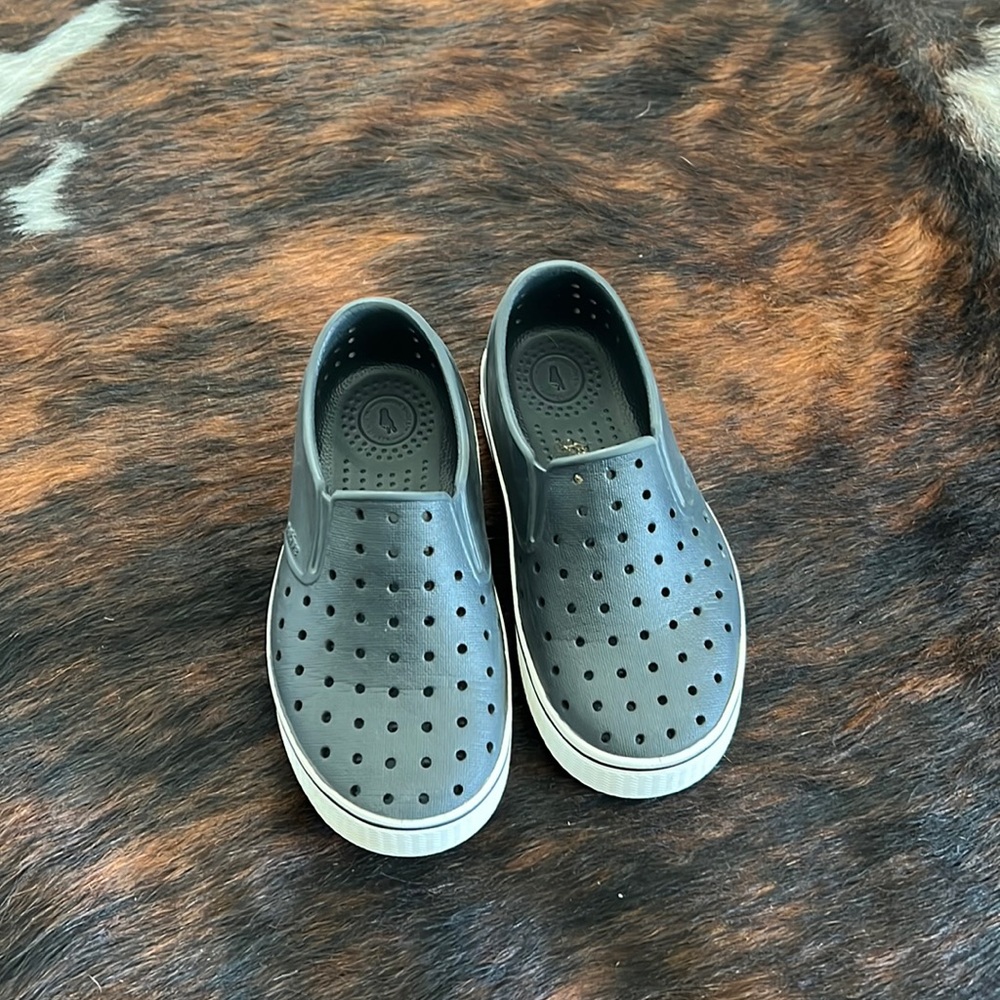 Like new Native shoes, size c13, back, Miles